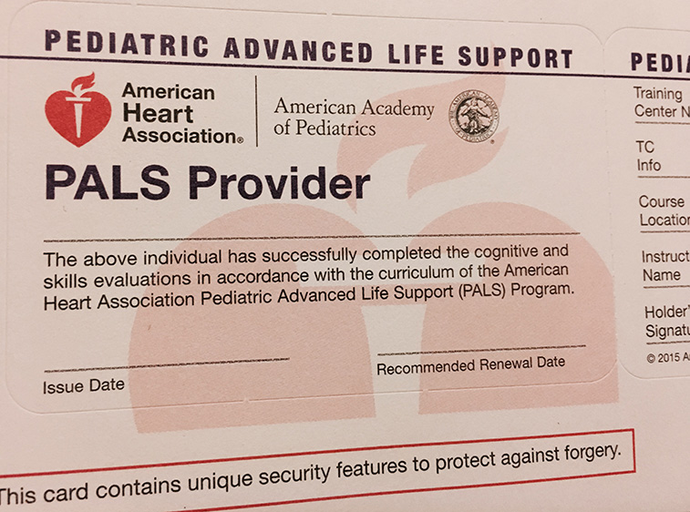 San Antonio PALS skills sessions